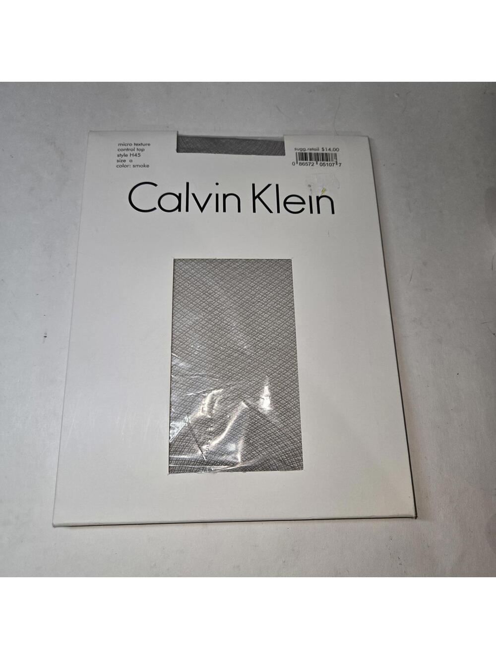 Nylons / Calvin Klein Smoke Pantyhose / Control Top / Style H45 / Size A
